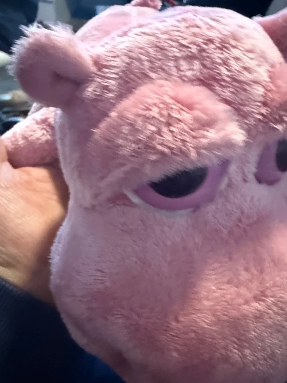 Plush Pink Hippo Small Pet Toy - Soft Snuggly Companion
